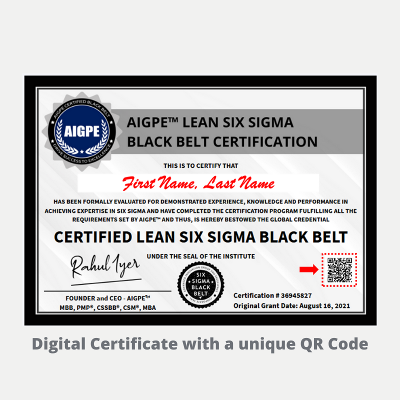 Six Sigma Black Belt - Aigpe