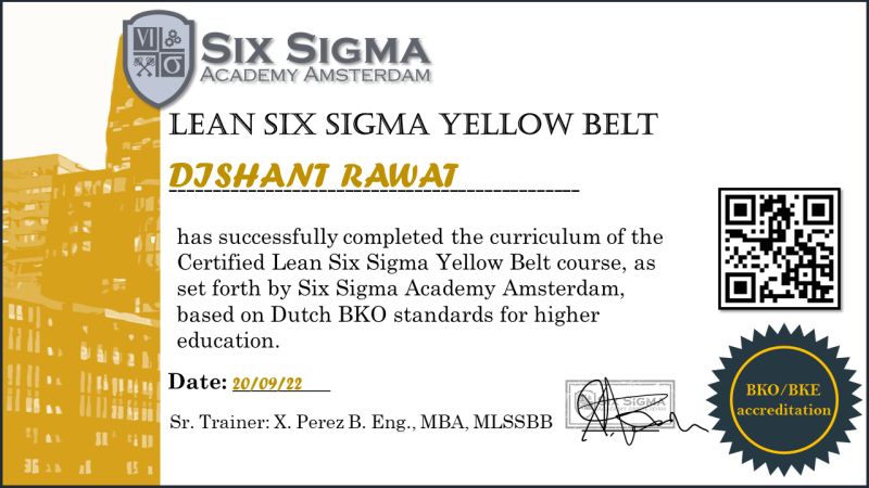 Dishant Rawat On Linkedin: #Learning #Sixsigma #Deloitte #Deloittedevelopment