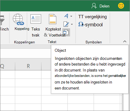 Een Object Invoegen In Uw Excel-Spreadsheet - Microsoft Ondersteuning