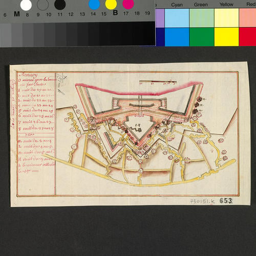 Rcin 730151.K - Plan Of Bergen Op Zoom, 1747 (Bergen Op Zoom,...