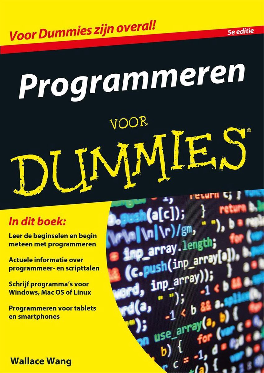 Voor Dummies - Programmeren Voor Dummies (Ebook), Wallace Wang |  9789045352565 | Boeken | Bol.Com