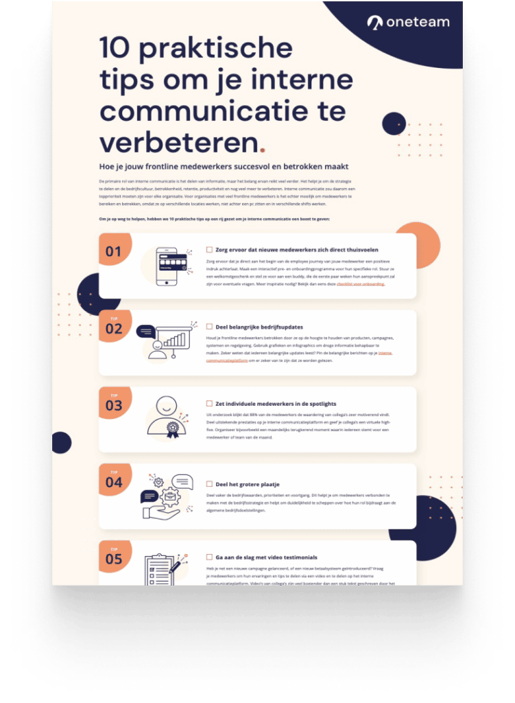 10 Tips Voor Betere Communicatie Op De Werkvloer | Oneteam