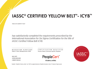 Lean Six Sigma Yellow Belt Certification | Iassc 6 Sigma Certification