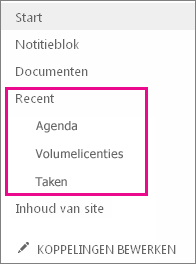 De Navigatie Op Uw Sharepoint-Site Aanpassen - Microsoft Ondersteuning