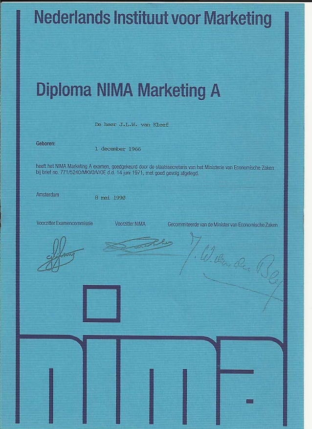 Hbo Diploma Nima-A