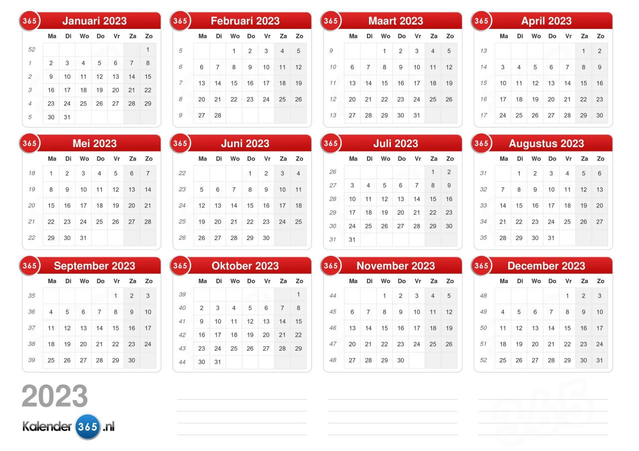 Kalender 2023