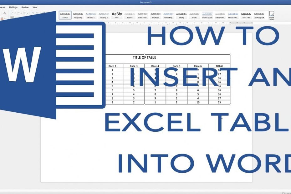 How To Put An Excel Table Into Word. Editable Table (2019) - Youtube