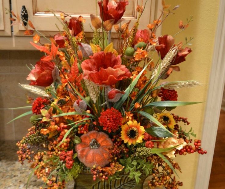 Autumn Arrangement | Fall Flower Arrangements, Fall Arrangements, Fall  Thanksgiving Decor