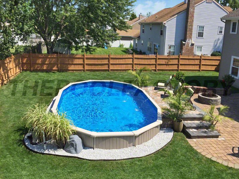 Landscaping Around Your Above Ground Pool | Backyard Pool Landscaping, Above  Ground Pool Landscaping, Above Ground Swimming Pools