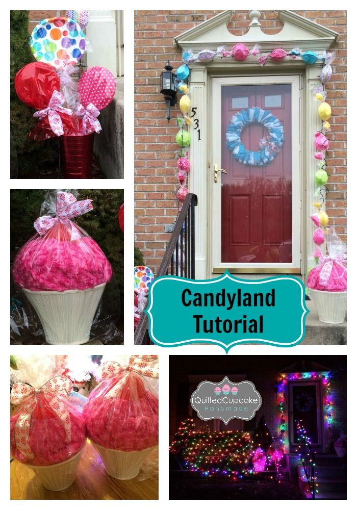 Christmas Candyland Tutorial | Candyland Decorations, Candy Christmas  Decorations, Candy Decorations