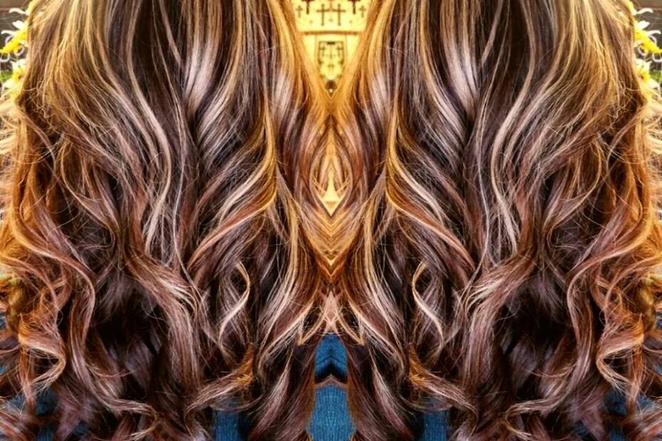 Chocolate Cherry Brown Hair With Chamomile Blonde Highlights Night & Day  Hair Color | Hair Color Chocolate, Hair Styles, Cherry Hair