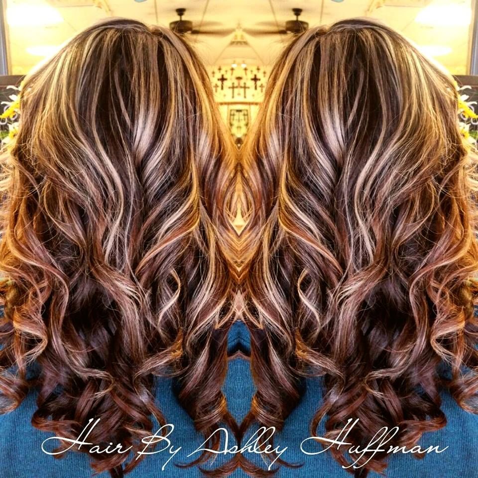 Chocolate Cherry Brown Hair With Chamomile Blonde Highlights Night & Day  Hair Color | Hair Color Chocolate, Hair Styles, Cherry Hair