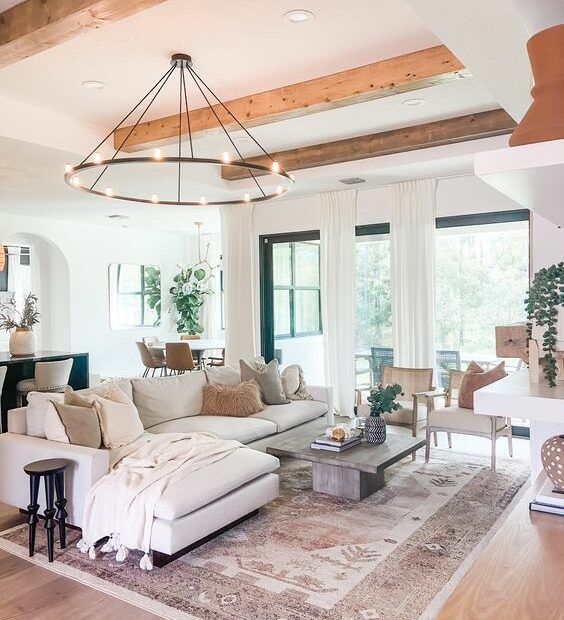 How To Decorate Living Rooms With High Ceilings