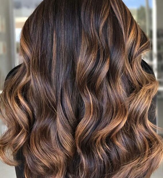 27 Caramel Hair Color Ideas : Caramel Drizzle On Dark Chocolate | Brunette  Hair With Highlights, Highlights Brown Hair, Hair Highlights