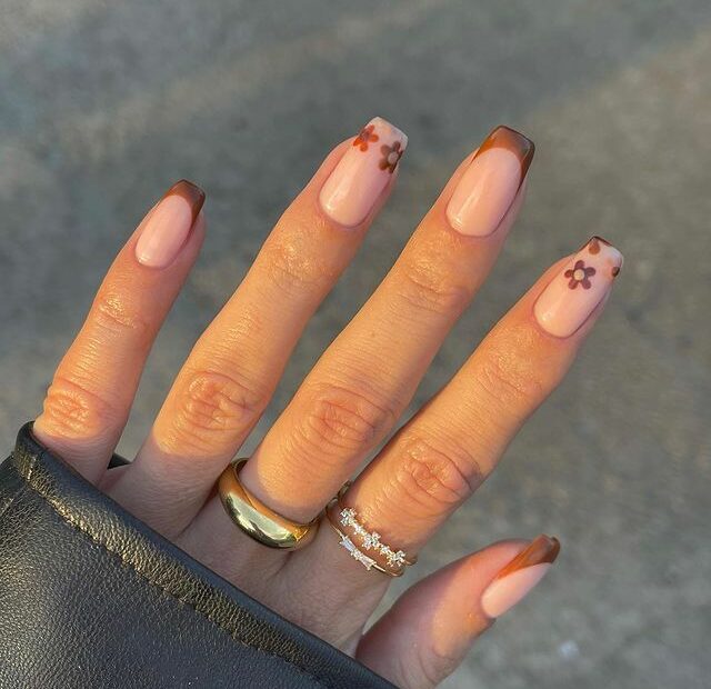 50+ Trendy Brown Nails You Need To Try This Season! - Prada & Pearls | Brown  Acrylic Nails, Fake Nails, Acrylic Nails Coffin Short