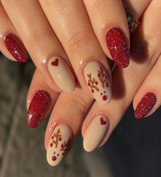 Fresh Nail Style & Ideas In 2022 | Xmas Nails, Christmas Nails, Chistmas  Nails