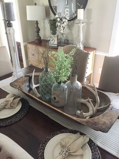 40 Best Farmhouse Table Centerpieces Ideas | Farmhouse Table Centerpieces, Farmhouse  Decor, Table Centerpieces