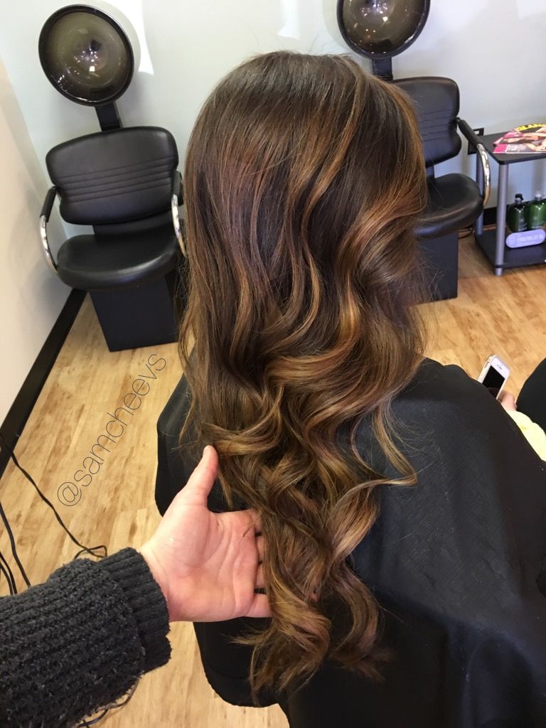 Golden Honey Warm Highlights For Chocolate Brown And Dark Brown Hair Types  // Balayage For Black Brown Hair | Hair, Dark Hair, Dark Brown Hair Balayage