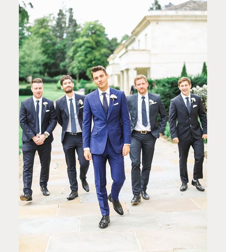 7 Distinctive Grooms That Stand Out From Their Groomsmen | Groomsmen Grey,  Groomsmen Attire Navy, Blue Groomsmen Suits