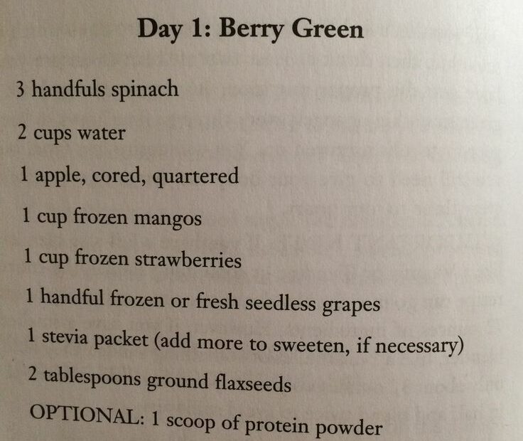 Day 1 Ingredients Berry Green | Smoothie Cleanse, 10 Day Green Smoothie,  Green Smoothie Cleanse