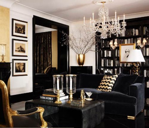 152756099_Jybs8Kb9_C | Black And Gold Living Room, Gold Living Room, Home Living  Room