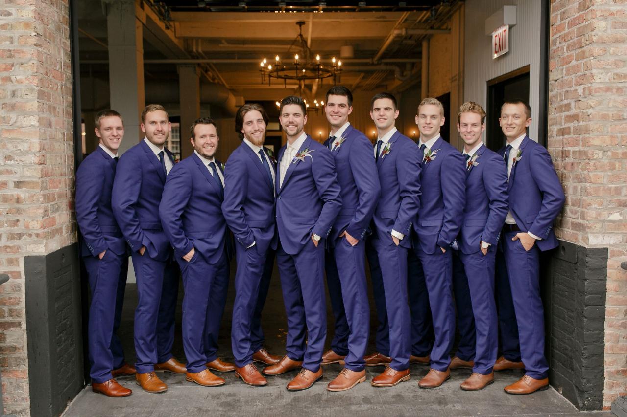 Men'S Royal Blue Suit | Groomsmen Wedding Photos, Groom Blue Suit, Blue  Groomsmen