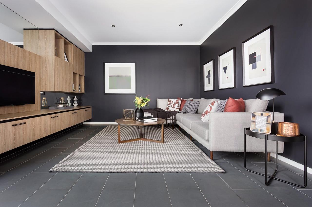 The Modernist Trend Is Here And You'Ll Love It! | Living Room Tiles, Grey  Walls Living Room, Grey Flooring Living Room