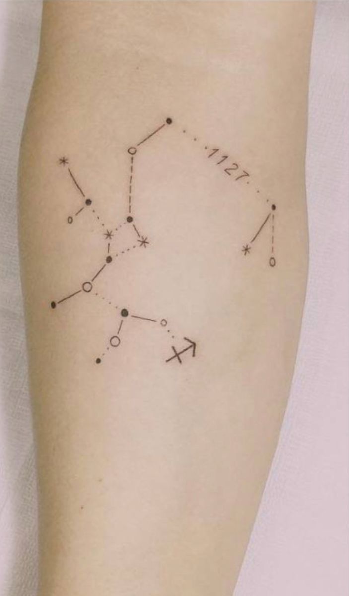 Sagittarius Constellation Tattoo | Constellation Tattoos, Sagittarius Tattoo,  Sagittarius Constellation Tattoo