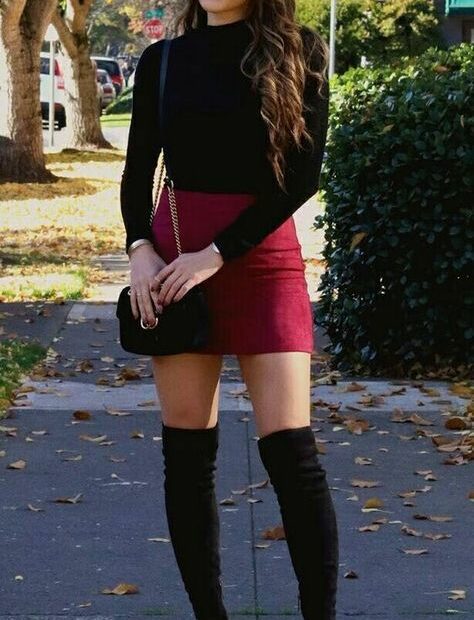 Awesome 60+ Thigh High Boots Outfit Street Style Ideas  #Thighhighbootsstyles | Moda, Moda De Ropa, Como Vestir Con Botas