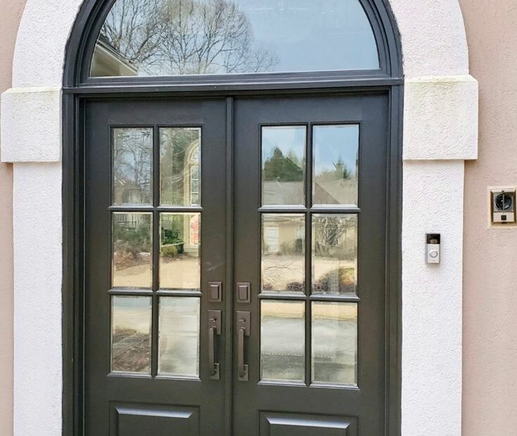 Double Entry Door | Arched Entry Doors, House Front Door Design, Double  Doors Exterior