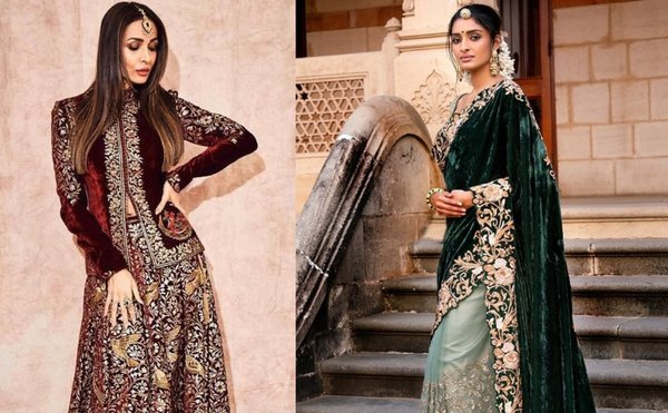 Velvet Is Back! Best Bridal Outfits For Your Trousseau | Weddingbazaar