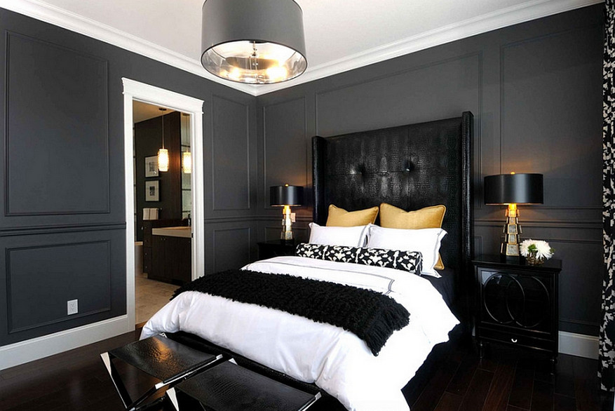 15 Luxurious Black And Gold Bedrooms