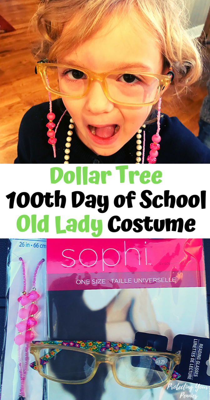 Dollar Tree 100Th Day Of School Old Lady Costume - Protecting Your Pennies
