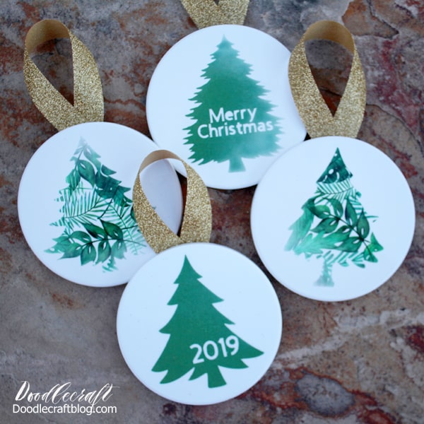 Cricut Infusible Ink Christmas Tree Ornaments Diy!