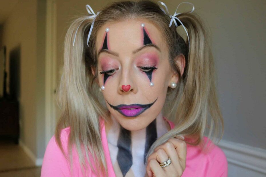 Cute And Easy Clown Makeup Halloween Tutorial - Kindly Unspoken