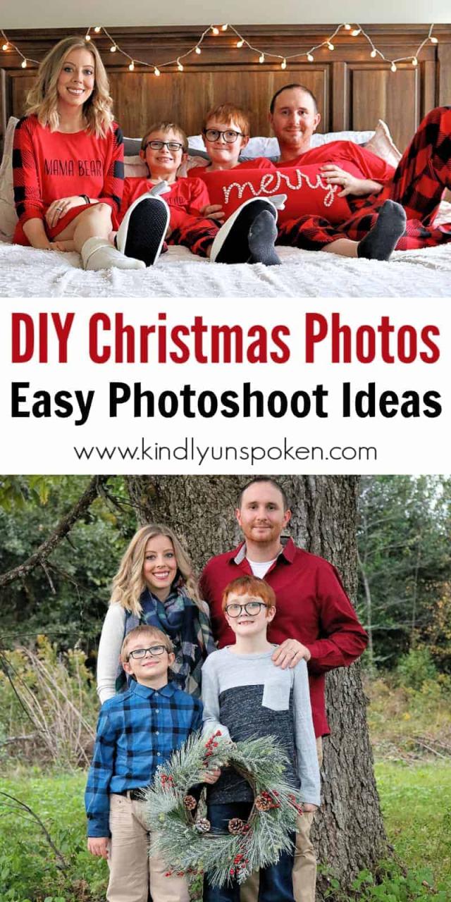 Diy Family Christmas Photos - Cute & Easy Ideas - Kindly Unspoken