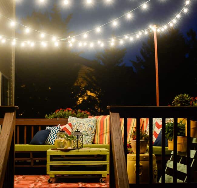 Hang String Lights On Your Deck An Easy Way