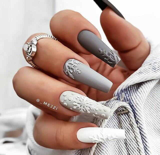 40 Gorgeous Ideas For Winter Nails That You'Ll Love – May The Ray