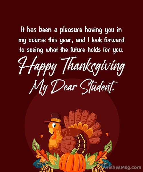 Thanksgiving Messages For Teacher - Wishesmsg