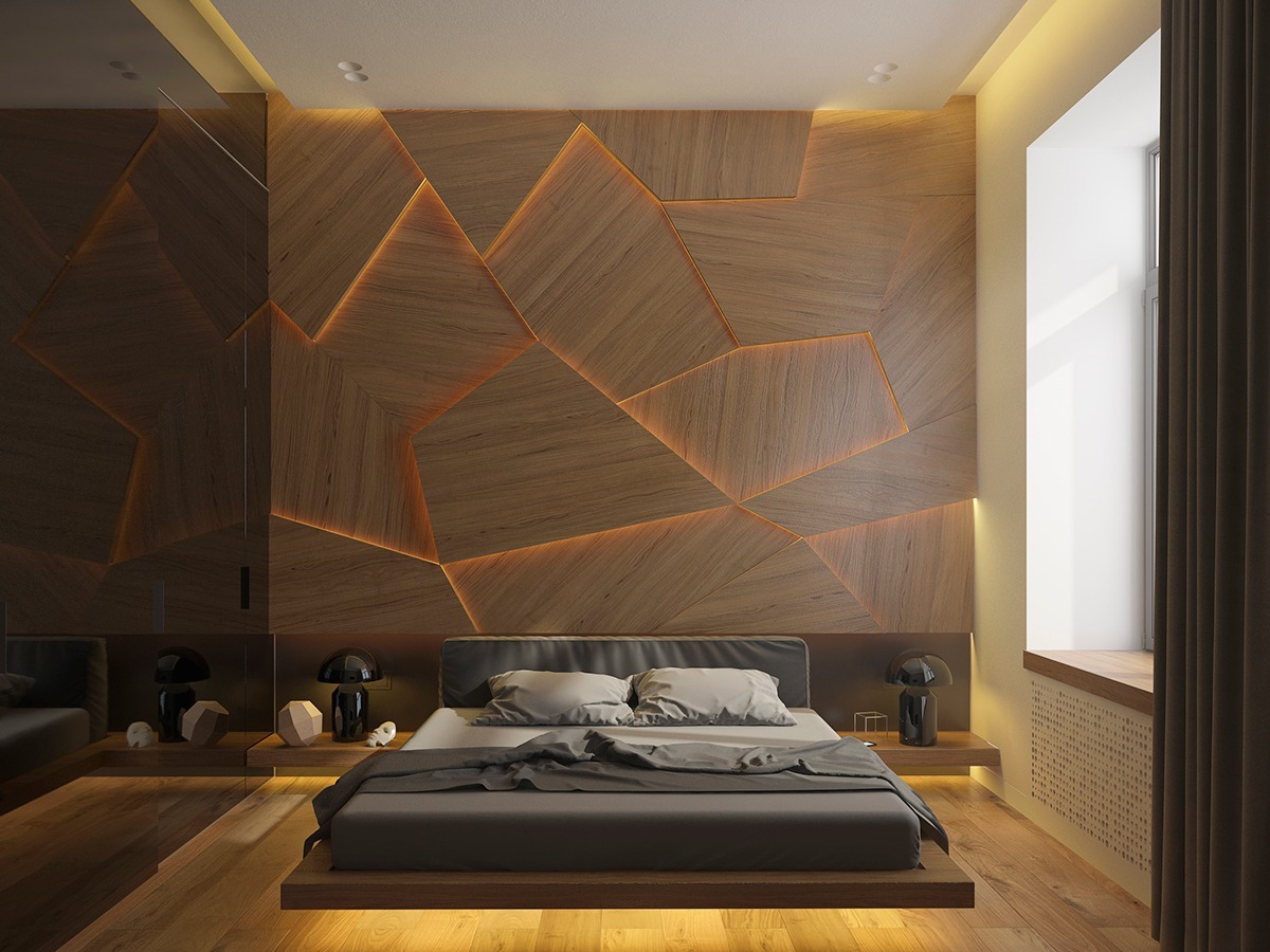 Wooden Wall Designs: 30 Striking Bedrooms That Use The Wood Finish Artfully