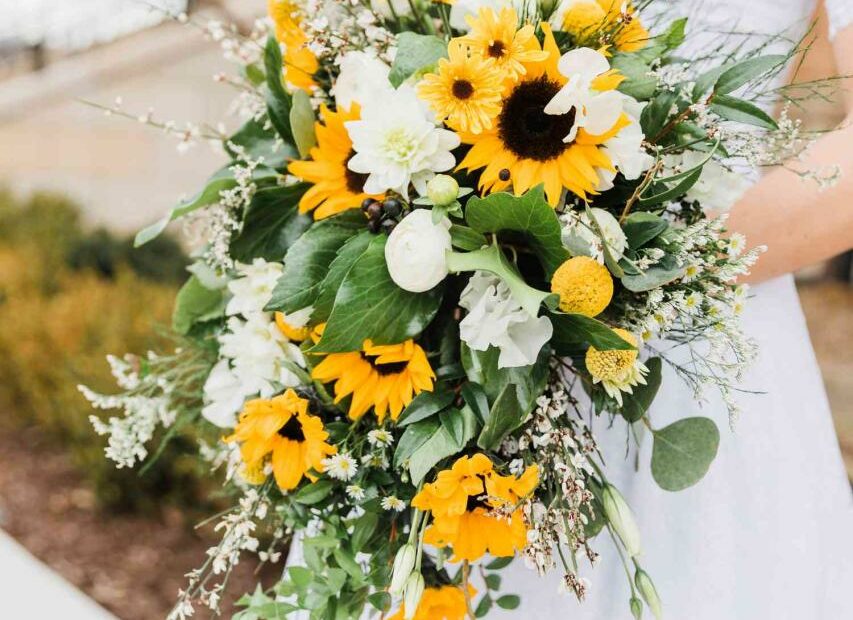 20 Sunflower Wedding Bouquets