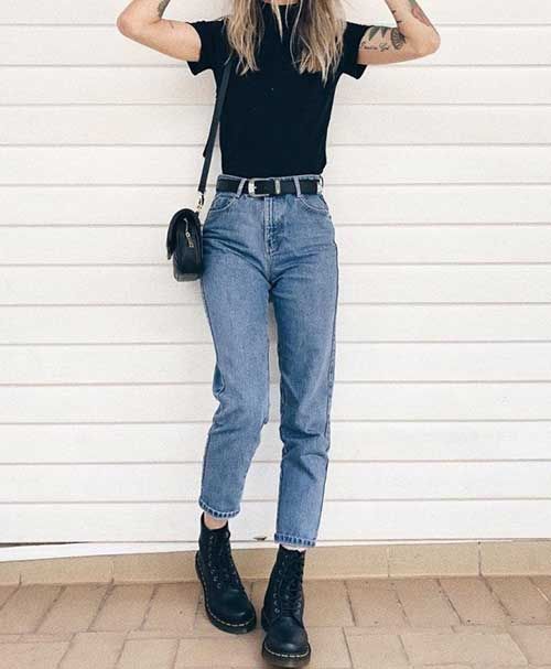 17 Easy Achievable Ways To Style A Mom Jeans Outfit - Girlsinsights