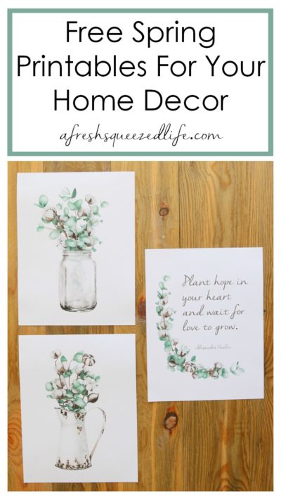 Diy Wall Art Free Printables - A Fresh-Squeezed Life