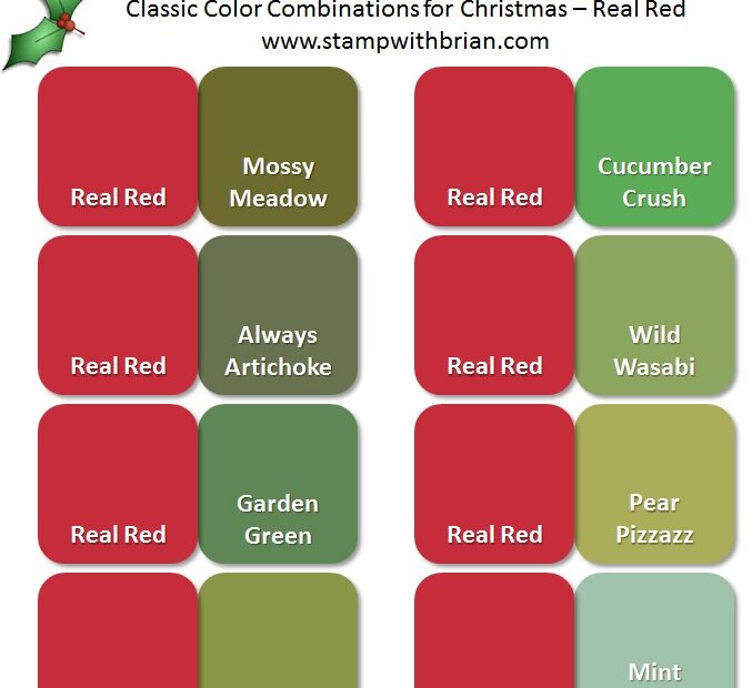 Color Inspiration For Christmas – Stamp With Brian