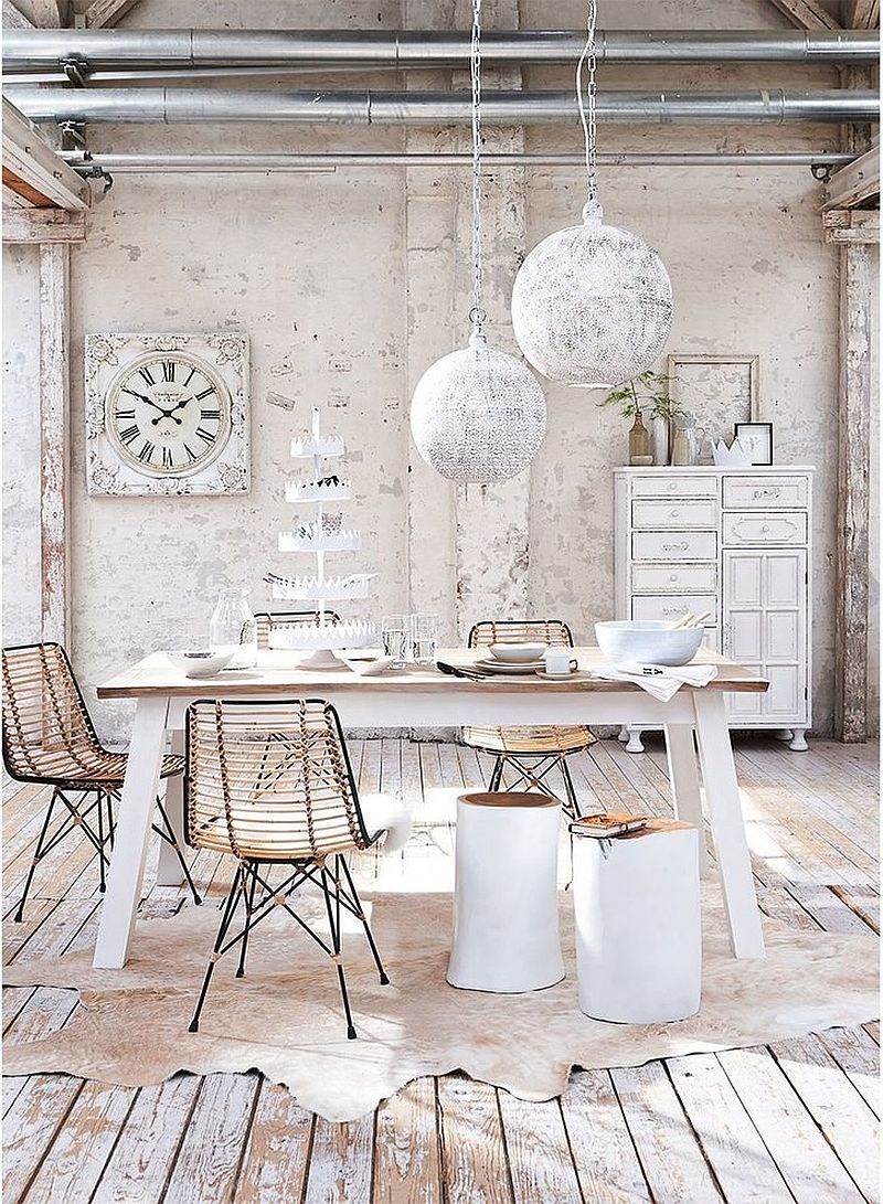 50 Cool And Creative Shabby Chic Dining Rooms