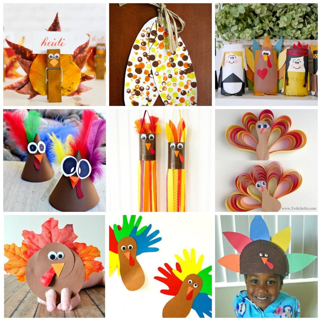 25+ Easy Thanksgiving Crafts For Kids - Happiness Is Homemade