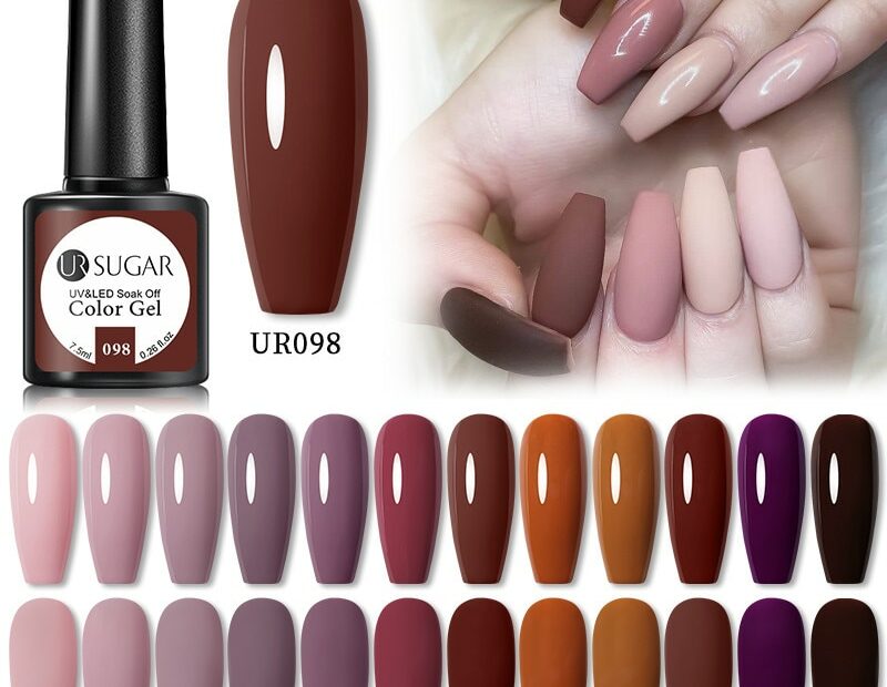 Ur Sugar Nude Gel Nail Polish For Manicures Brown Coffee Chocolate Color  Soak Off Uv Gel Nail Varnish Winter For Nail Art Design