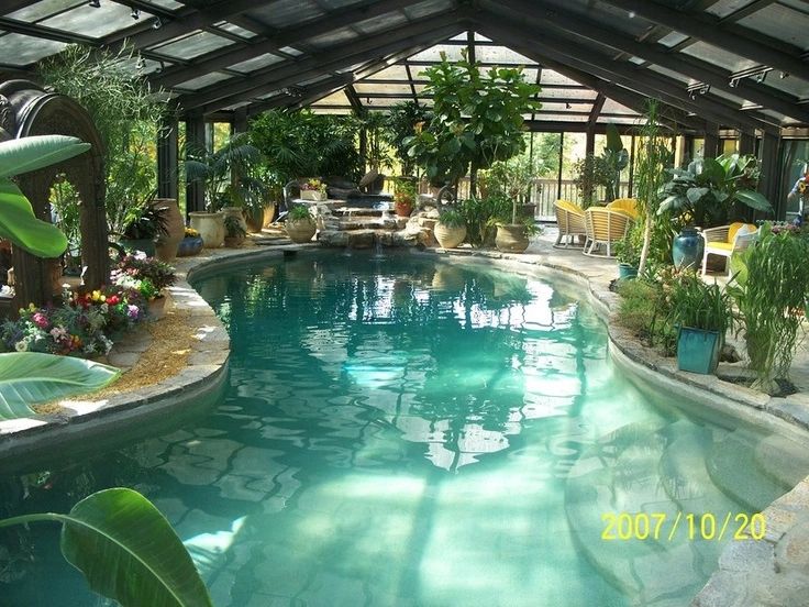 Pools In Greenhouse | Pool Houses, Indoor Pool Design, Indoor Swimming Pool  Design