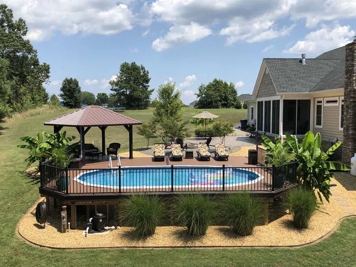 20 Cheap Above Ground Pool Landscaping Ideas | Decor Home Ideas In 2023 | Swimming  Pool Landscaping, Best Above Ground Pool, Cheap Above Ground Pool