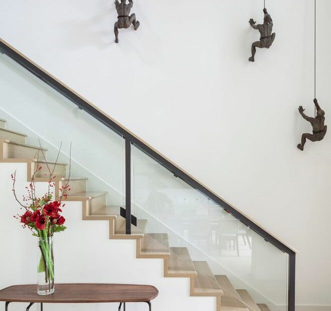 Modern Staircase Wall Decor - Google Search | Esculturas De Parede, Design  De Escada, Decoração De Escada